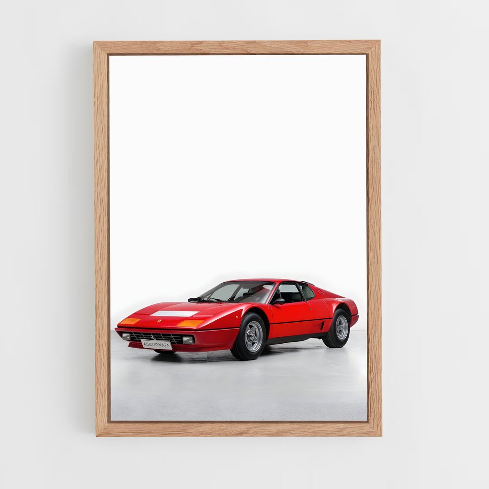 Poster Ferrari Rouge 512 (vue 4)